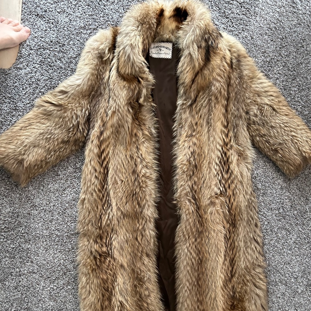 Vintage Raccoon Fur Coat